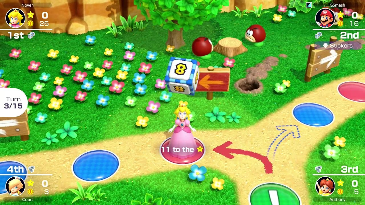 #MarioPartySuperstars Woody's Woods 15 Turn Game Part One