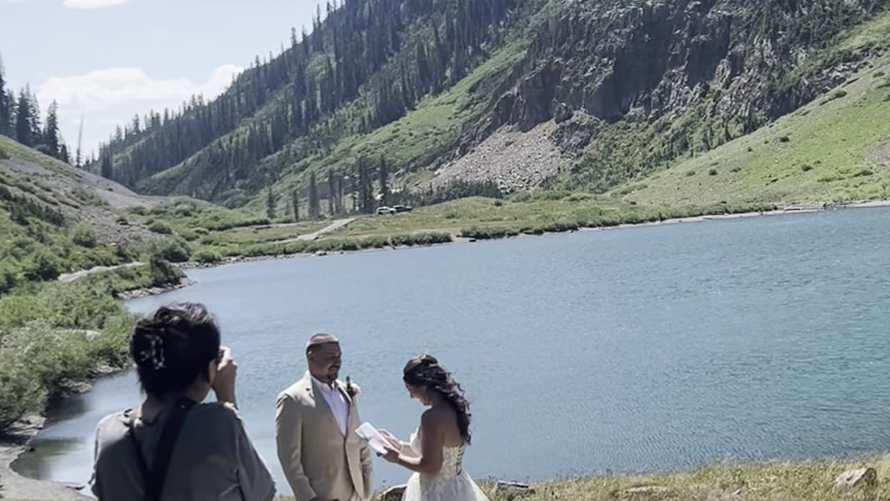 Couple's Dog Joins In On Elopement Vows