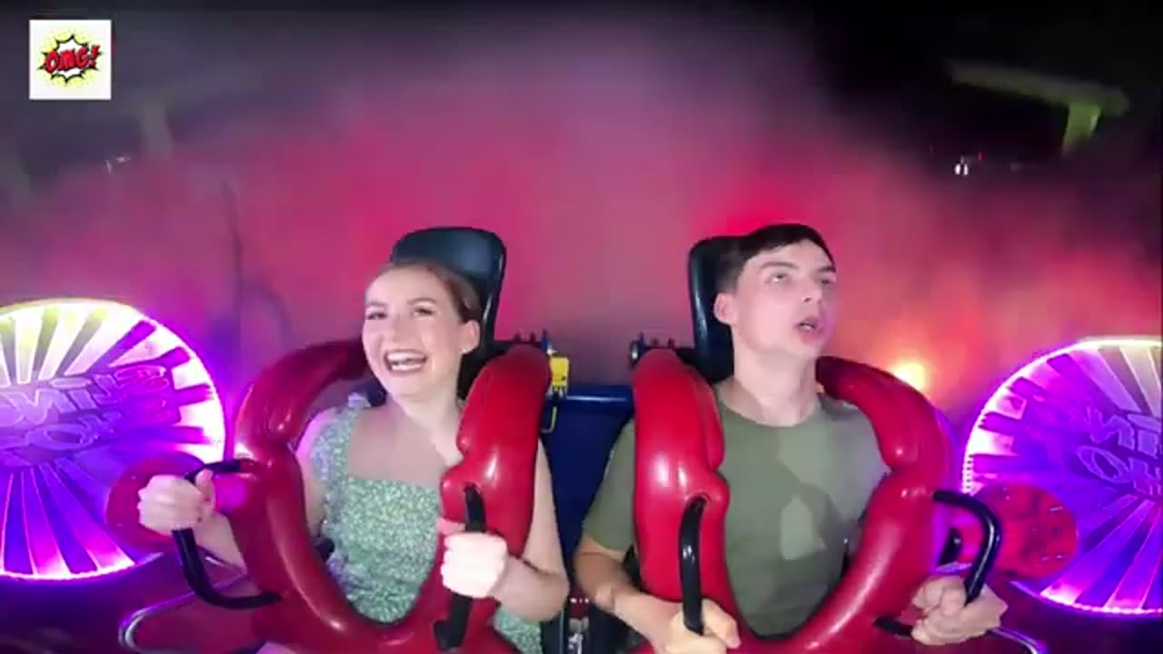 Girls rolarcoster ride video