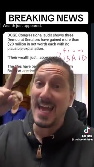 USAID: 3 Democrat Senators Gained More Than $20 Million EACH with No Explanation HOW
