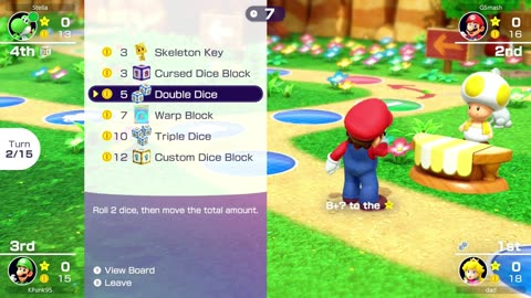 #mariopartysuperstars Online Play: Woody's Woods 15 Turn Game Parte Uno