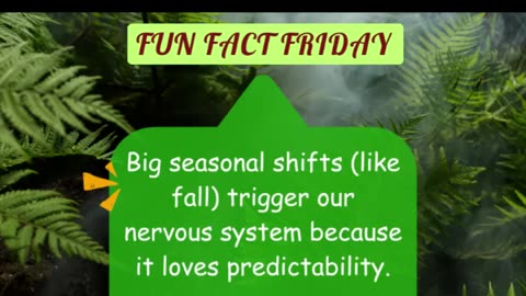 Seasonal shifts can trigger our nervous system