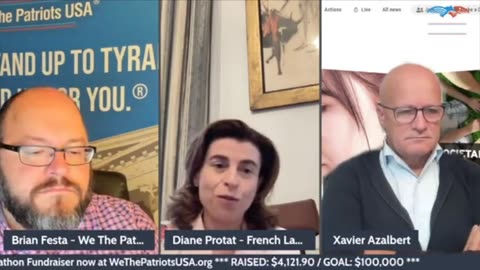 Attorney Diane Protat and Xavier Azalbert, President of BonSens.org (live from France)