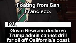 Gavin Newsom Declares Trump Admin Cannot Drill for Oil off California's Coast