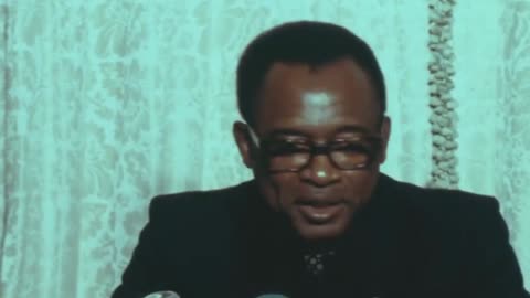 Mobutu Sese Seko Denying The Zairean Army Involved In The Massacre Of School Children | August 1979