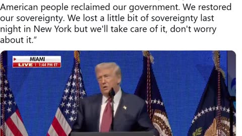 President Trump Speaks Out on Muslim Communist Zohran Mamdani Winning NYC Mayoral Election: “We Lost a Little Bit of Sovereignty Last Night…We’ll Take Care of It