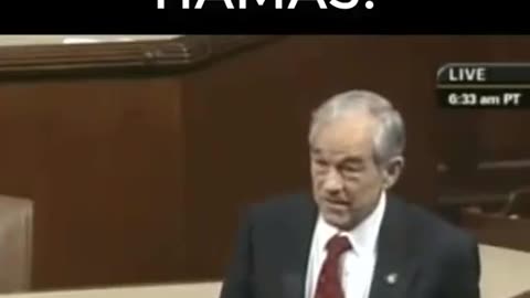 israel Created Hamas. Ron Paul