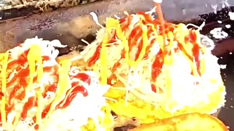 How to make- Korean Street Food Giant Crispy Egg Toast?