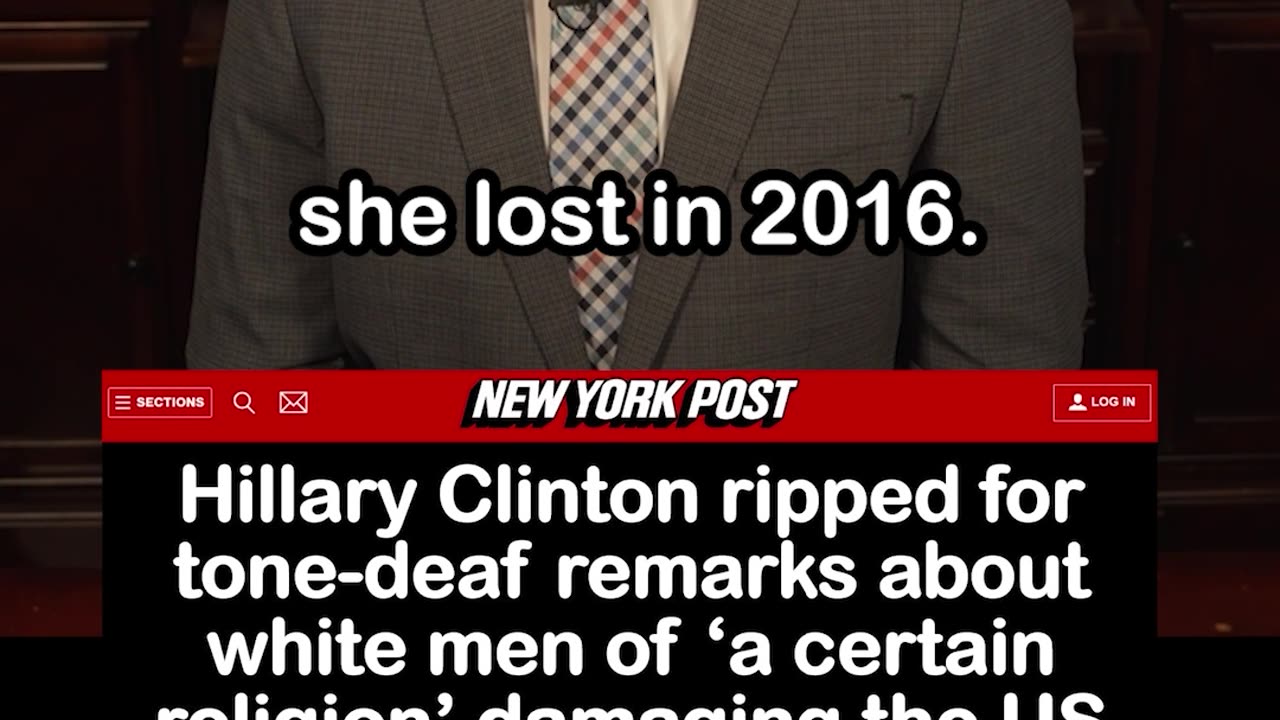Hillary Clinton Says White Christian Men Are Damaging the U.S.