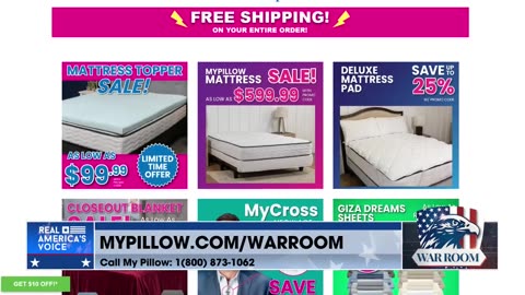 Go To Mypillow.com/warroom And Check Out The Mattress & Topper Sale! Exclusive For The WarRoom Posse w/Promo Code WARROOM