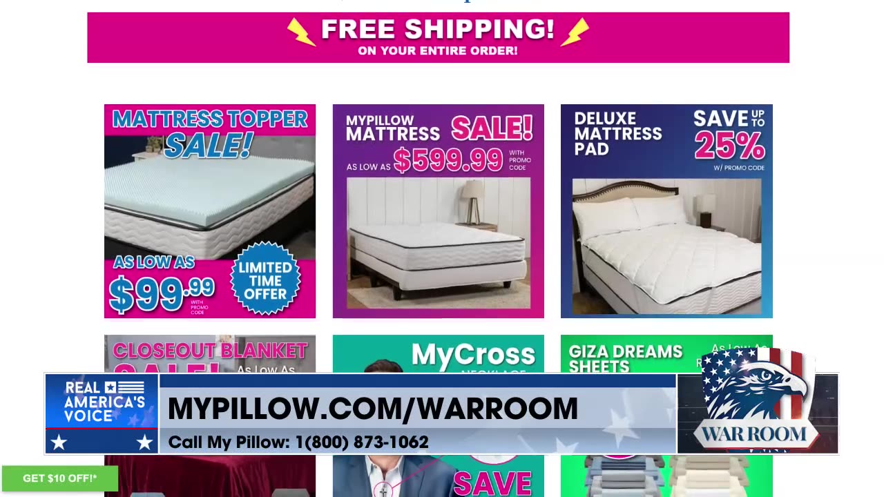 Go To Mypillow.com/warroom And Check Out The Mattress & Topper Sale! Exclusive For The WarRoom Posse w/Promo Code WARROOM