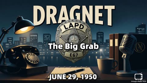 Dragnet - The Big Grab - June 29, 1950 - Classic Police Radio Drama
