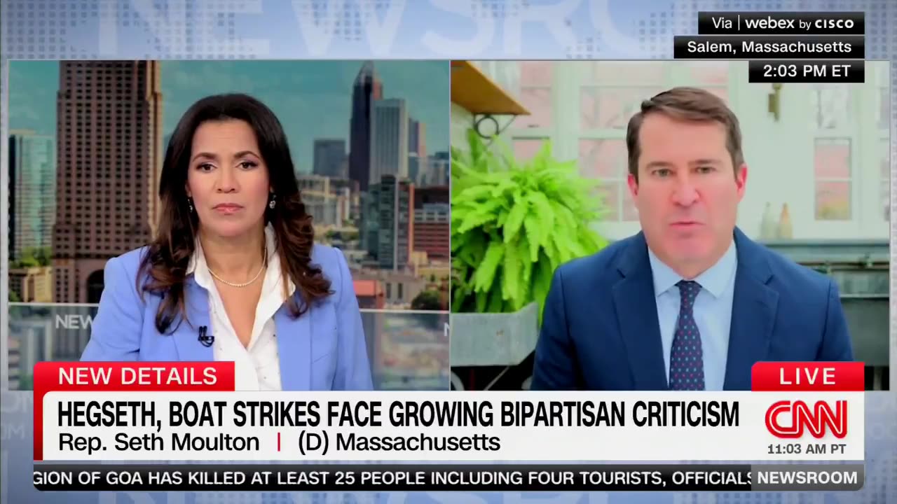 Dem Seth Moulton suggests President Trump will murder American citizens in the US