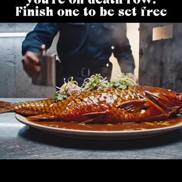 Your On Death Row, Finish One To Be Set Free! #ai #food #prison