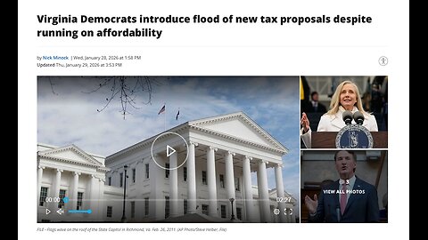 Virginia Democrats propose wave of new taxes despite running on affordability