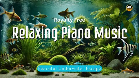 Relaxing Piano Music with a Beautiful Tropical Aquarium View | 2 Hours | Royalty Free, No Copyright!