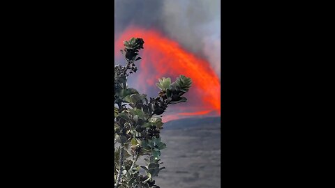 Incredie eruption of Kilauea volcano in Hawaii today
