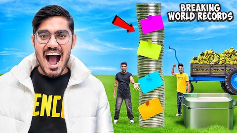 We Attempted 7 Guinness World Records क्या हम वर्ल्ड रिकॉर्ड तोड़ पाएंगे