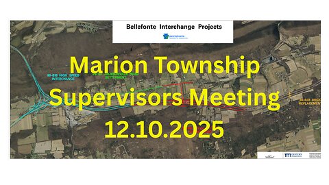Marion Township Supervisor Meeting 12.10.2025