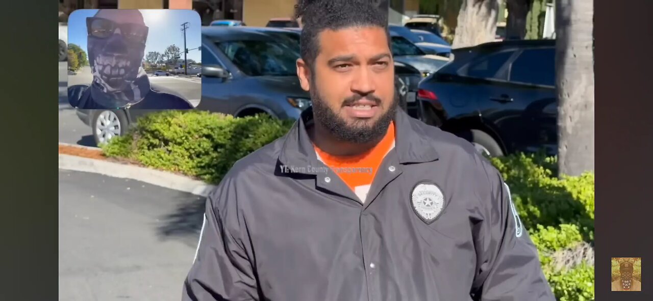 Security guard loses his cool