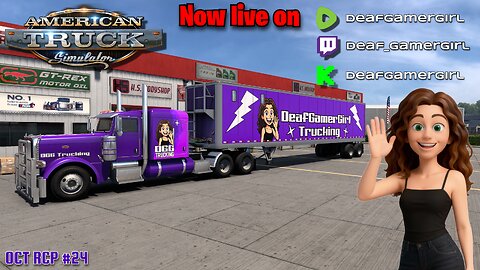 🔴 [FR/ENG] 🚚 Deaf Gamer Girl on the Road — Join the Community! 🚚🛣 !wheel💜 Oct RCP #24