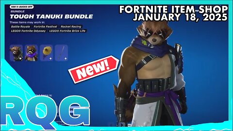 "NEW" TOUGH TANUKI BUNDLE IS HERE! FORTNITE ITEM SHOP (January 18, 2025)