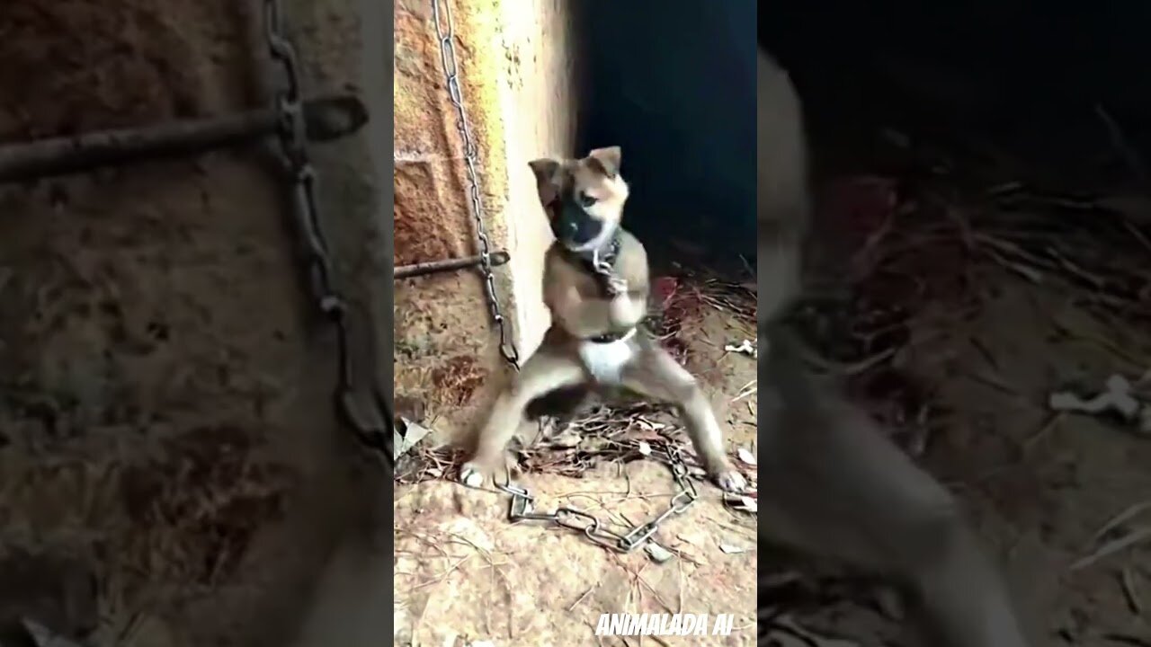 The Legendary Kung Fu Puppy Lee! #shorts #puppy #ai