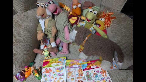 1983 fraggle rock plush dolls