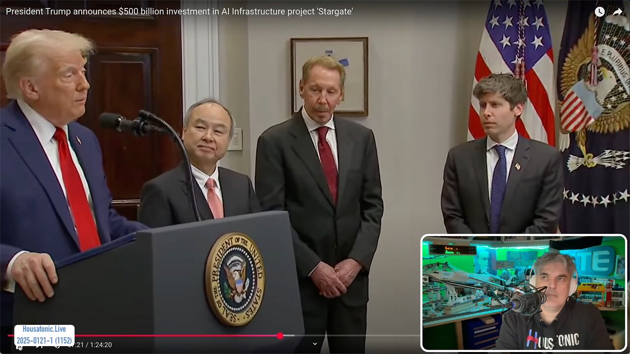 StarGate AI announcement - Half a trillion “for medical data” cancer vaccine Housatonic for the win