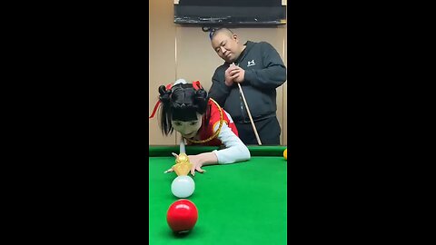 I call this move ‘The Accidental Genius.’ 😎🎱 #8BallMoments #PoolFails #FunnyShots #CueTheLaughs