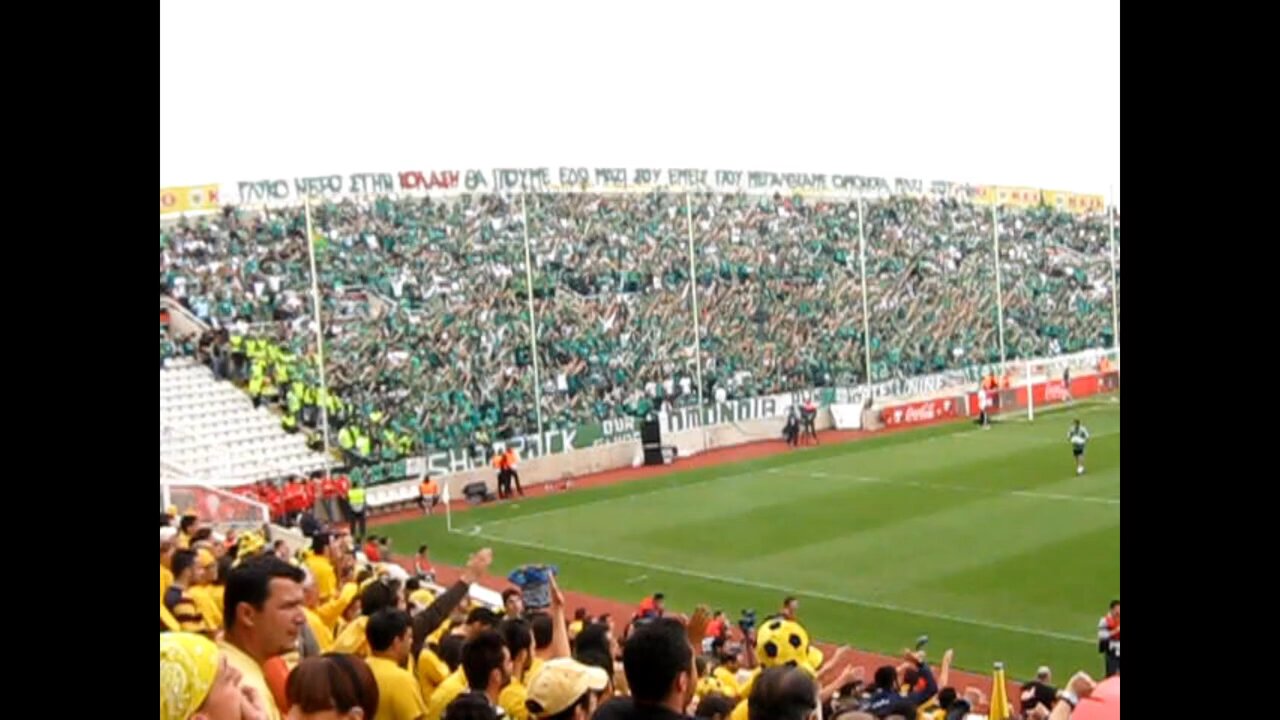 Omonia Nicosia vs AEL Limassol. Cyprus Cup Final. Amazing atmosphere