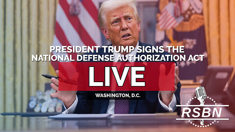LIVE: President Trump Signs the National Defense Authorization Act - 12/18/25