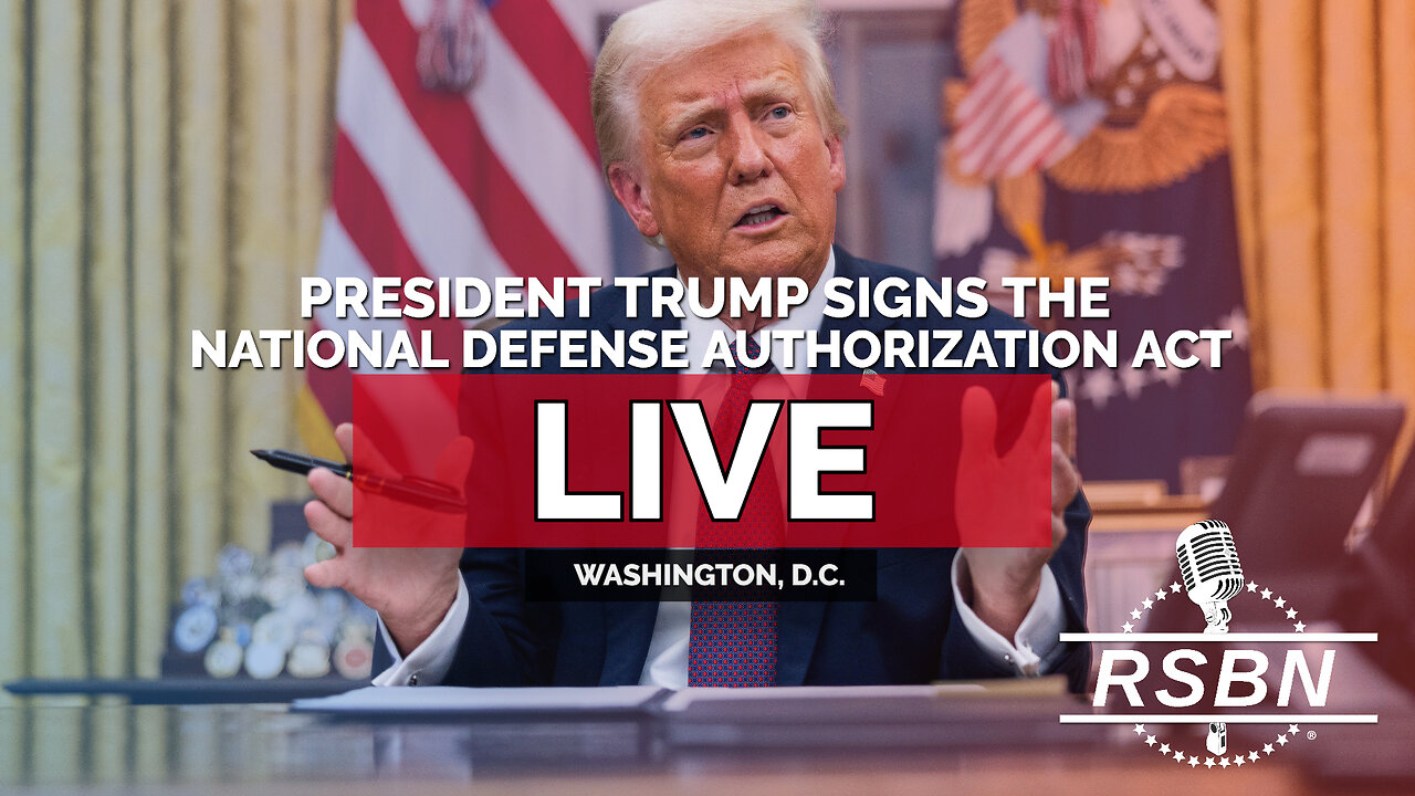 LIVE REPLAY: President Trump Signs the National Defense Authorization Act - 12/18/25