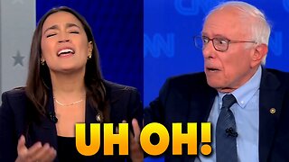 AOC & Bernie have a full-blown MELTDOWN when asked if AOC plans to primary Chuck Schumer