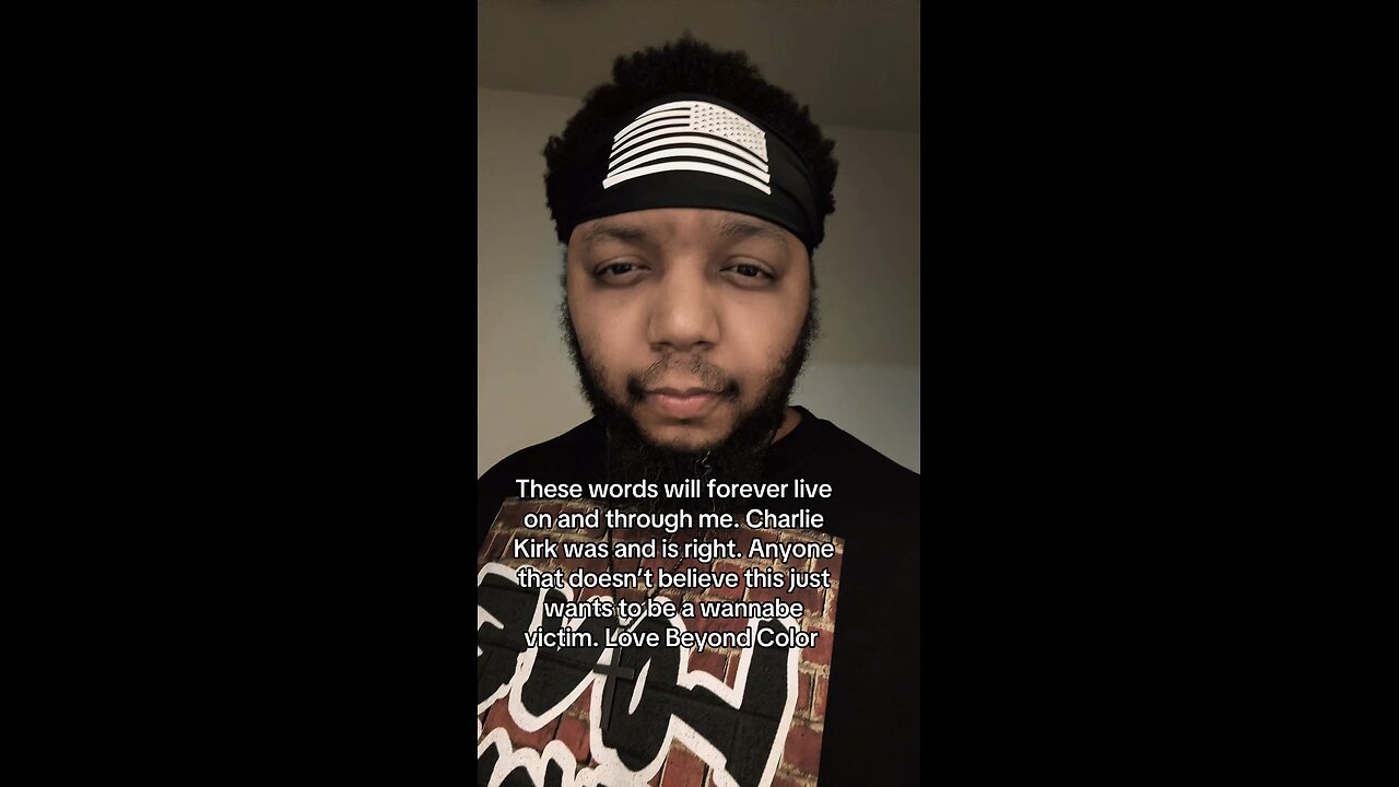 These words will forever live on and through me. Charlie Kirk was and is right.