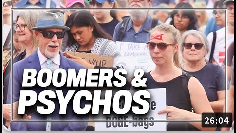 "No Kings" POST-MORTEM: Aging Boomers Aching to Relive the Glory Days Alongside Pockets of SSRI-Crazed White Liberals, With Almost ZERO Minorities to be Found Among the Crowds