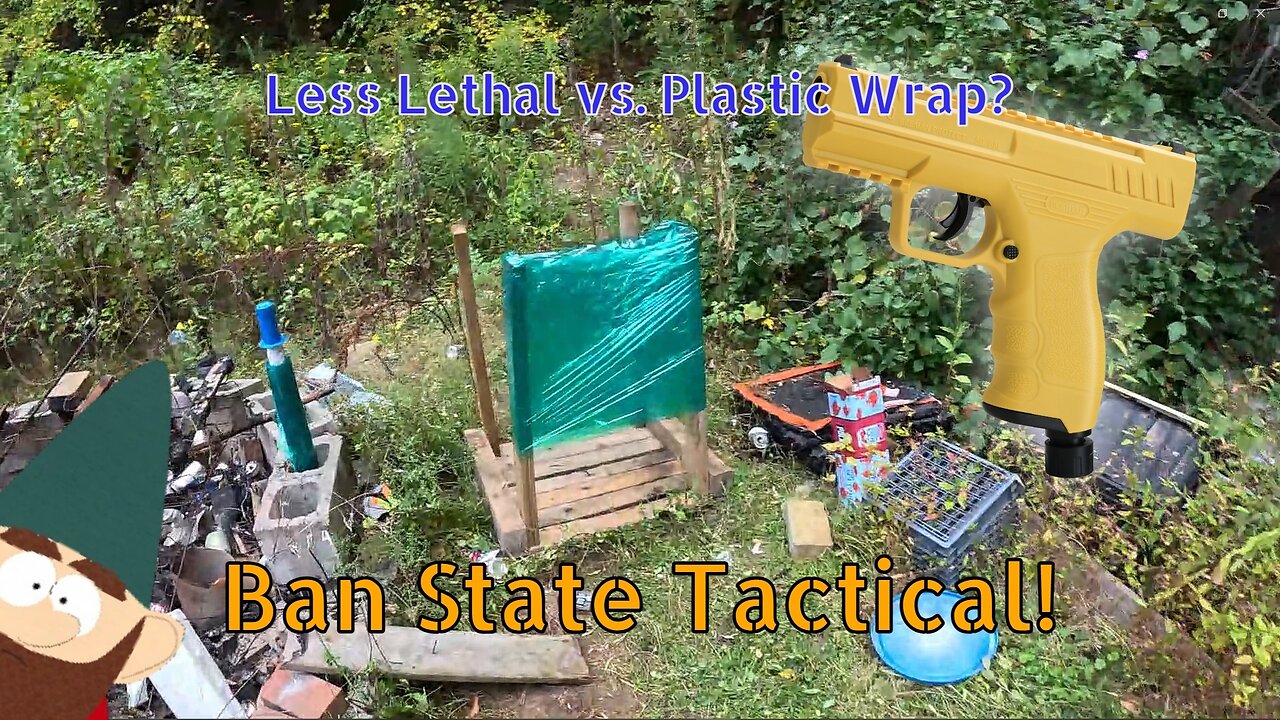 Less Lethal vs Plastic Wrap. How Many Layers? BP-50 Test! (Ban State Tactical)