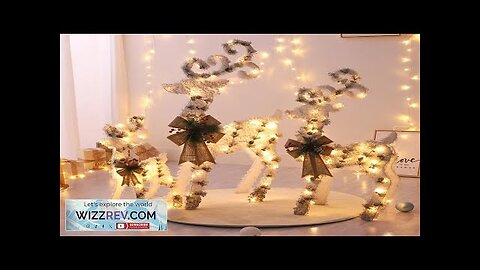 2022 New Year Decoration Christmas Decoration Ornaments Elk Led Light Christmas Tree Review