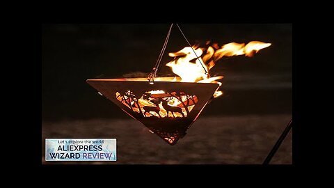 Triangle Hanging Fire Pit Furnace Bonfire Campfire Pit Camping Firewood Burner Stove Review