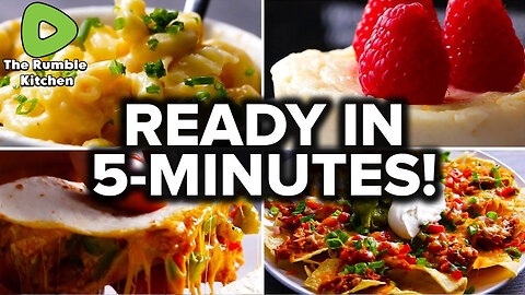 7 Recipes You Can Make in 5 Minutes