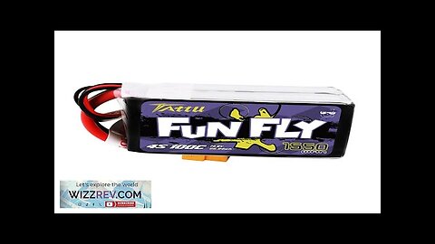 TATTU FUNFLY 4S 14.8V 1550mAh 100C 4S1P Lipo Battery XT60 Plug Review