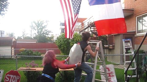 Flag Match - Miniak (USA) VS David Storm (France) 1st Round - CHW Backyard Wrestling