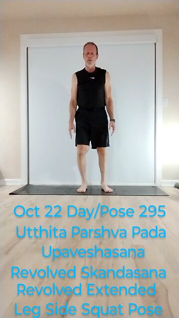 Utthita Parshva Pada Upaveshasana / Revolved Skandasana