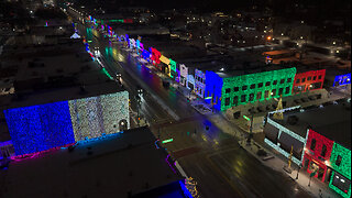 Holiday Light Show Illuminates Downtown Rochester, Michigan