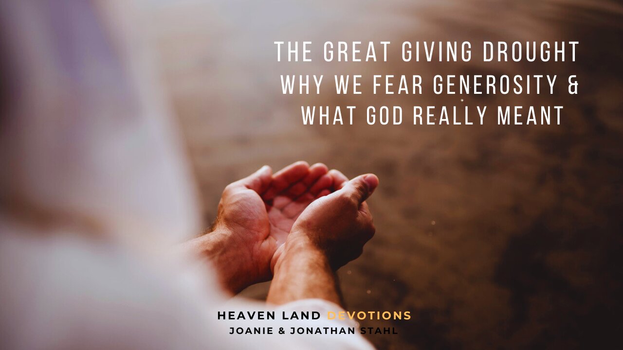 The Great Giving Drought: Why We Fear Generosity & What God Really Meant
