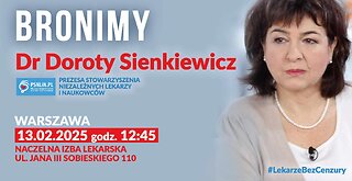 Dr hab.n.med. Dorota Sienkiewicz, prezes PSNLiN przed Naczelnym Sądem Lekarskim 13.02.2025