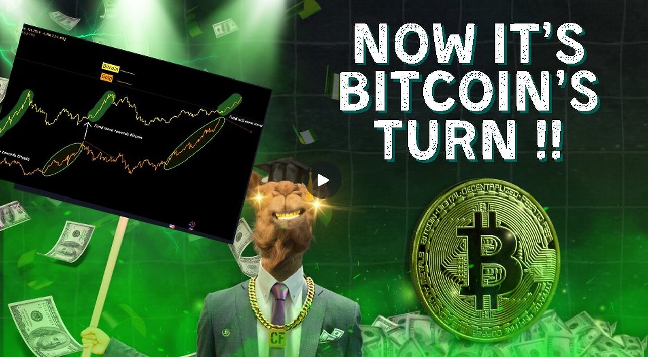 Gold Tops, Bitcoin Pops !! (Rotation is Coming)