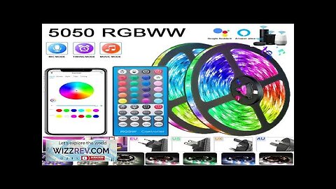 RGBWW LED Strips Lights 15M WIFI Waterproof RGB LED Light Flexible Ribbon Review