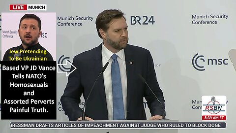 Based VP JD Vance Tells NATO’s Homosexuals and Assorted Perverts Painful Truth.