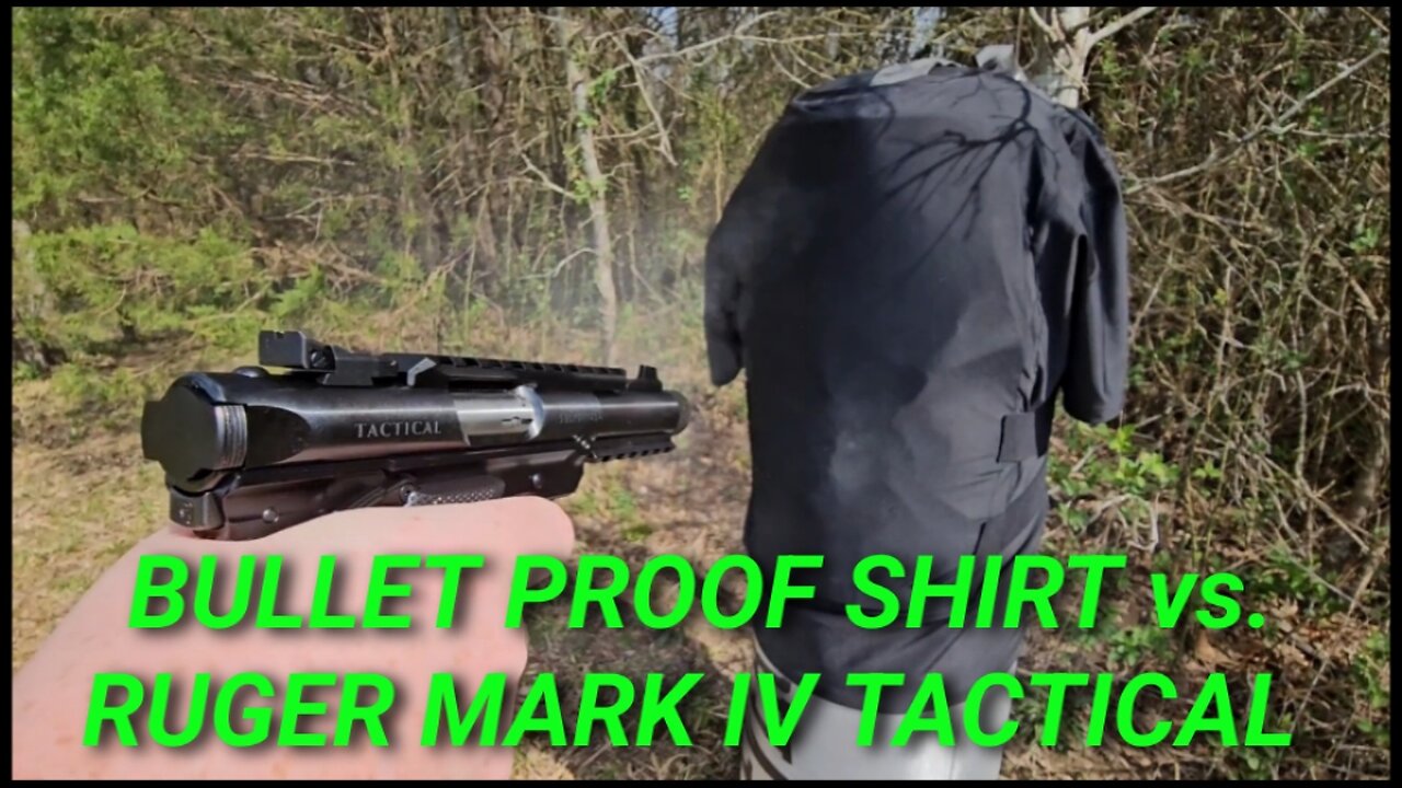 TESTING A BULLET PROOF SHIRT